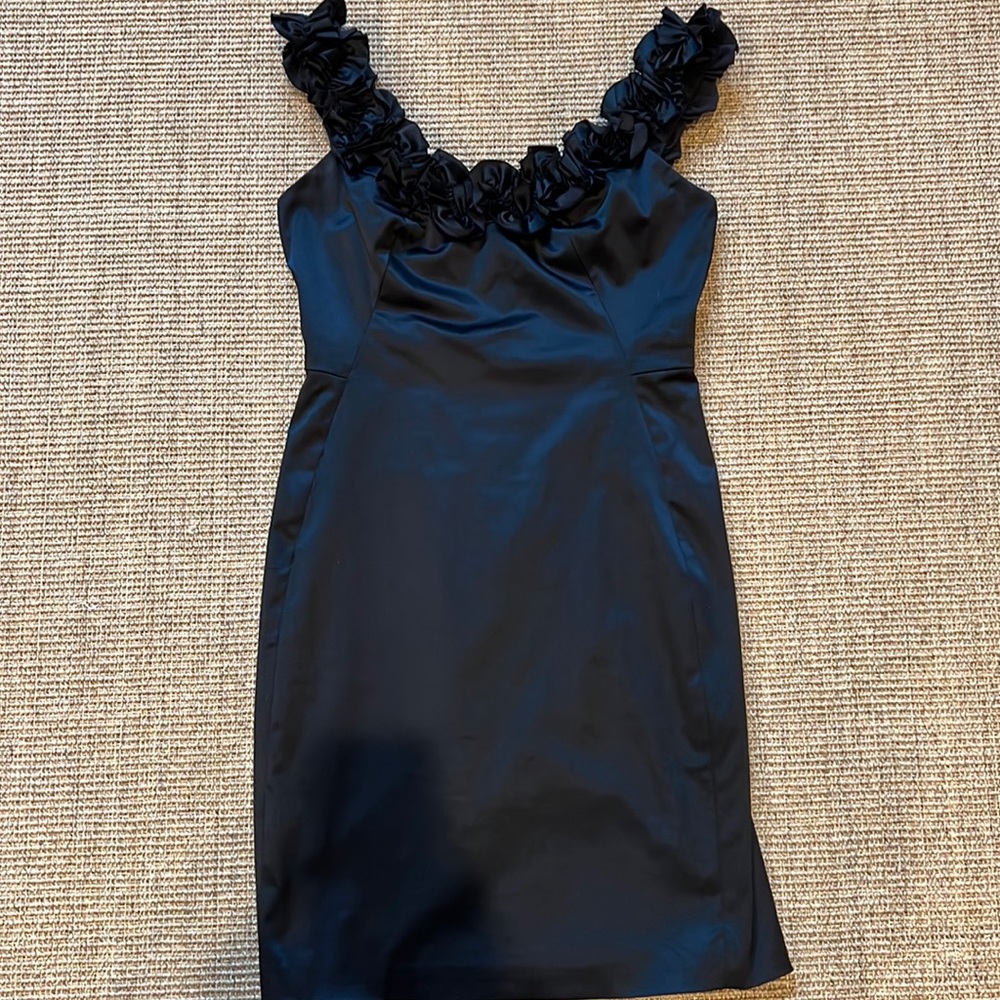 Black satin Maggie London Dress.
